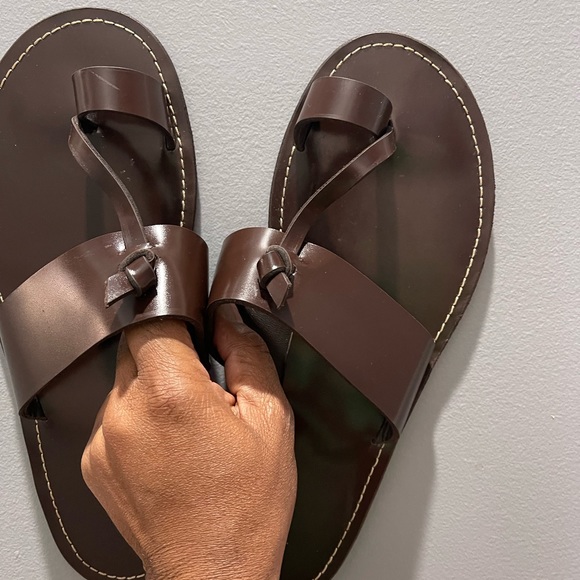 Other - Custom Hand Made stylish slippers Brown Sz 44